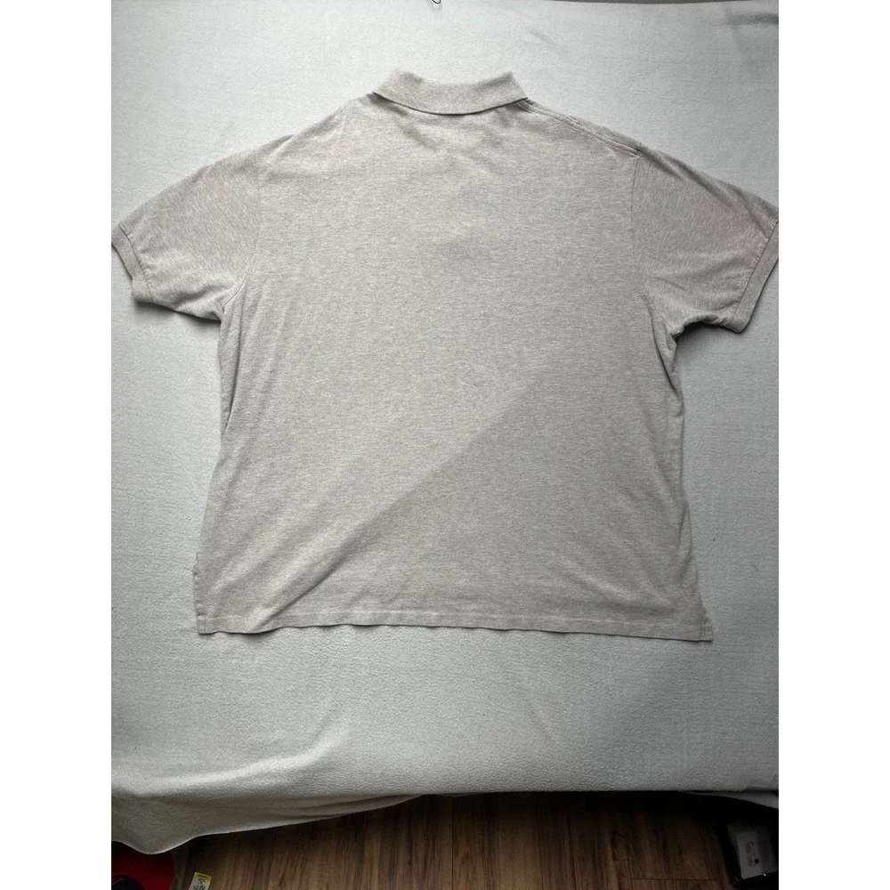 VTG Polo‎ Ralph Lauren Mens 3XB Big Heather Gray Short Sleeve Pique Polo Shirt